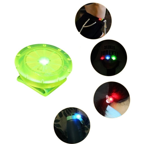 10 PCS Shoe Clip Light LED Mini Clip Light Outdoor Night Running Warning Light(Green)