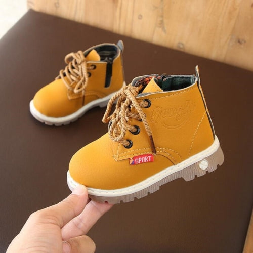 Children Casual Soft Bottom Cotton Shoes, Material:Cloth Shoes, Size:24(Yellow )