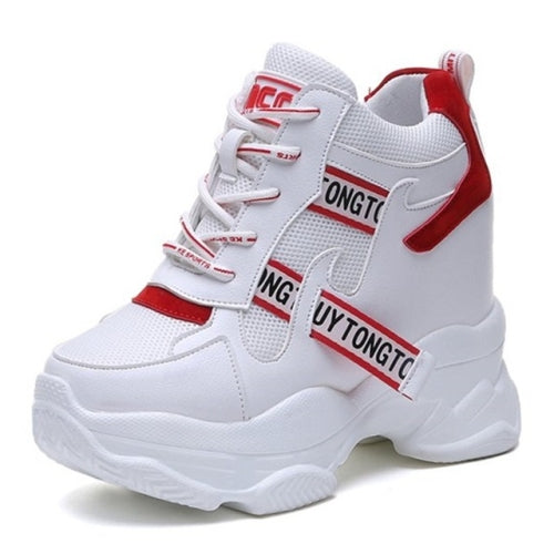 Platform Casual Sports Shoes, Size:39(red)