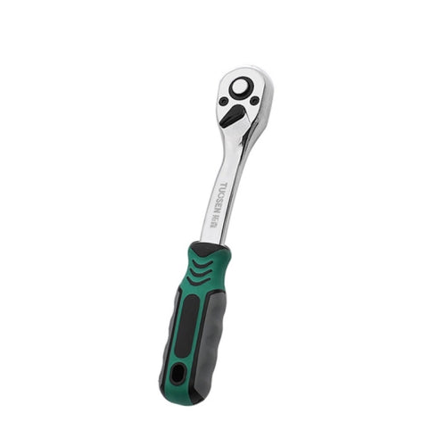 TUOSEN Quick-release Socket Wrench Curved Handle Ratchet Spanner, Size:M