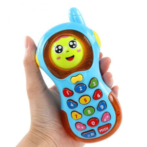 Children Intelligent Light Changing Face Phone Music Early Education Puzzle Simulation Phone, Random Color Delivery