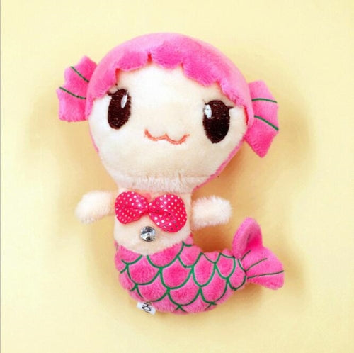 3 PCS Mermaid Plush Toy Wedding Creative Doll Grabbing Cloth Doll Small Pendant Doll, Size:15cm(Pink)