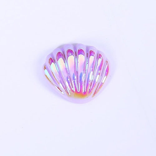 10 PCS Phone Case DIY Resin Accessories Hair Accessories Shell(Purple)