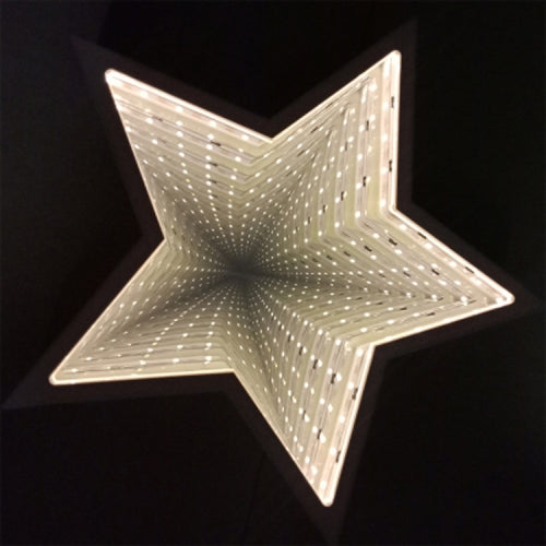 Novetly Time Tunnel LED Lights Decoration Night Light Night Lamp(Warm Light Pentagram)