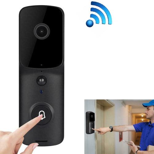 Intelligent WiFi 2.4G Doorbell Visual Remote Home Monitoring Doorbell Video Voice Intercom(Black)