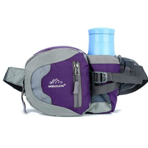 Multi-functional Outdoor Equipment Supplies Kettle Bag Travel Marathon Running Sports Waist Bag(Purple )