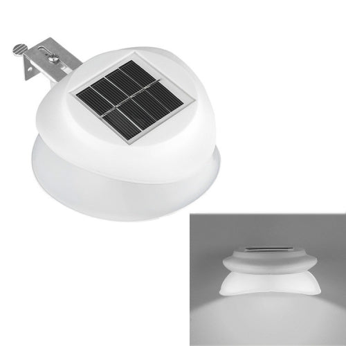 Solar Outdoor Fence Lighting Wall Light IP65 Waterproof Light Control lamp(White light)