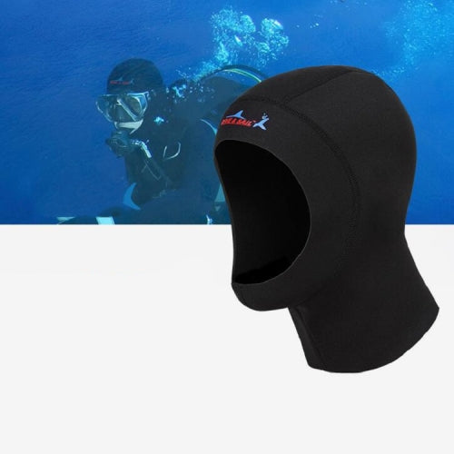 DIVE & SAIL DH-002 1mm Men and Women Swimming Caps Sunscreen Diving Cap Surfing Diving Headgear, Size: M(Black)