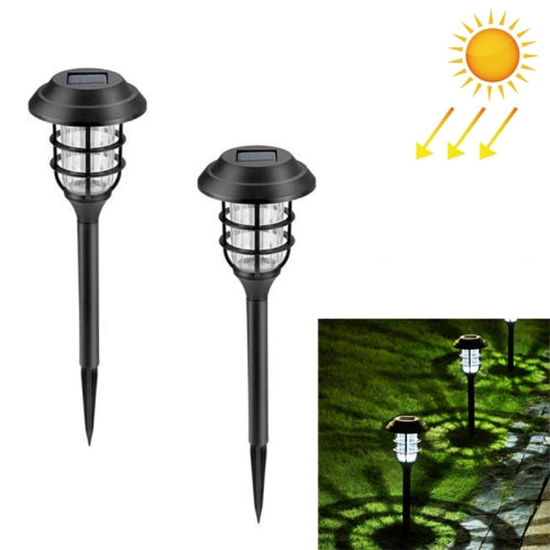 2 PCS Solar Striped Lawn Light LED Outdoor Waterproof Garden Park Landscape Light(White Light)