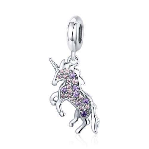 Unicorn DIY Beaded Ladies Bracelet Necklace Accessories S925 Sterling Silver Pendant Beads, Style:Bead