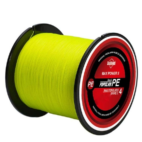 Seaknight Fishing Line 300M Braided Line Main Line 4 Braid, Line number: 7.0(Yellow)