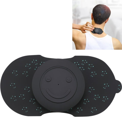 Smiling Face Relaxer Multifunctional Mini Waist Back Massager Cervical Spine Shoulder and Neck Massager(Wisdom Black)