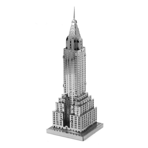 3 PCS 3D Metal Assembly Model World Building DIY Puzzle Toy, Style:Chrysler Building