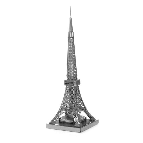 3 PCS 3D Metal Assembly Model World Building DIY Puzzle Toy, Style:Tokyo Tower