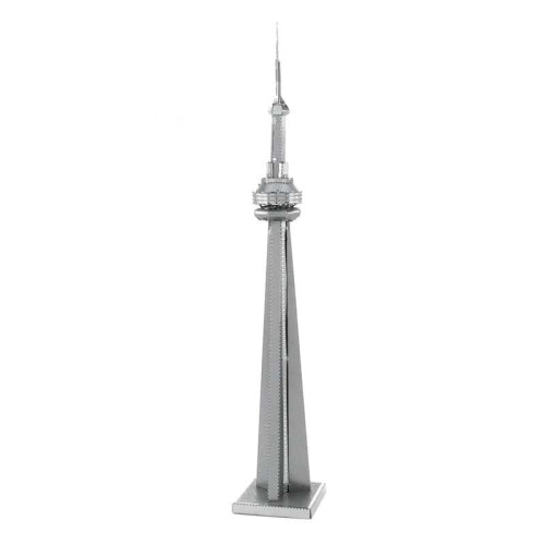 3 PCS 3D Metal Assembly Model World Building DIY Puzzle Toy, Style:Canadian Television Tower