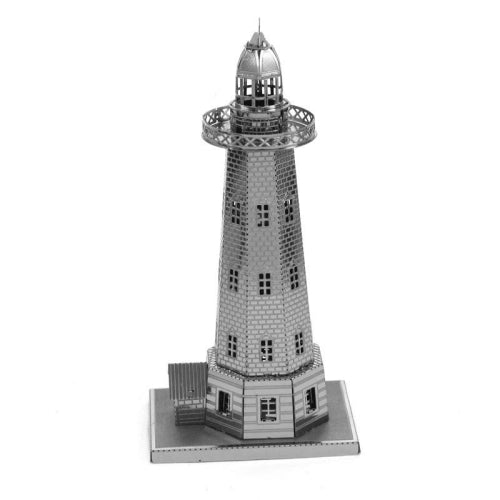 3 PCS 3D Metal Assembly Model World Building DIY Puzzle Toy, Style:Lighthouse