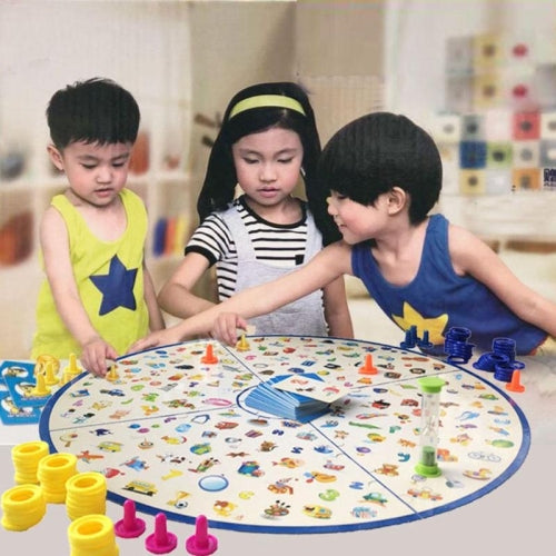 Puzzle Kids Detectives Looking Chart Board Game Plastic Puzzle Brain Training Education Game Kit