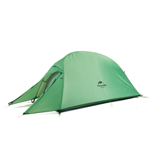 Naturehike Outdoor Camping Rainproof Tent Single Outdoor Tent, Style:Individual(210T Plaid Bud Green)