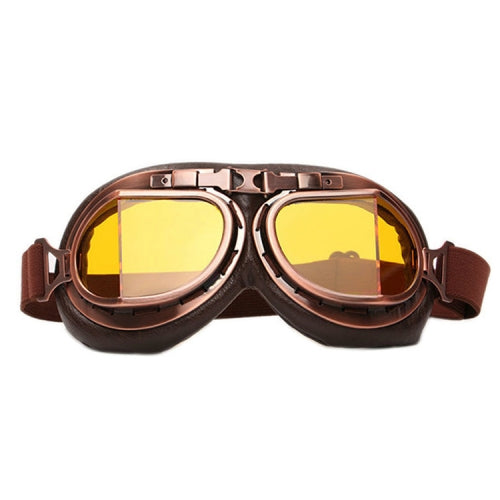 Protective Glasses Dustproof Anti-wind / Sand Riding Motorcycle Goggles Industrial Goggles(Yellow Lens)