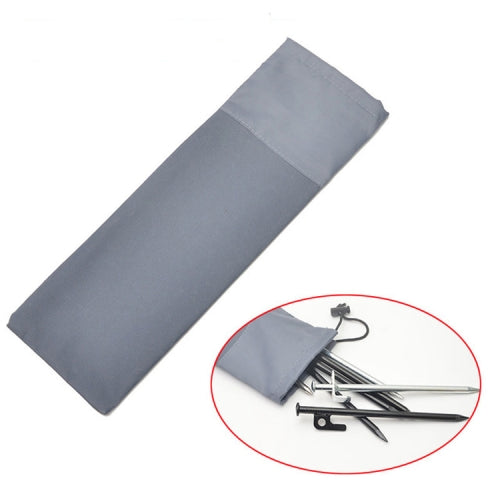 10 PCS 30cm Outdoor Camping Ground Nail Storage Bag Thickened Oxford Cloth Tent Windproof Rope Buckle Finishing Bag