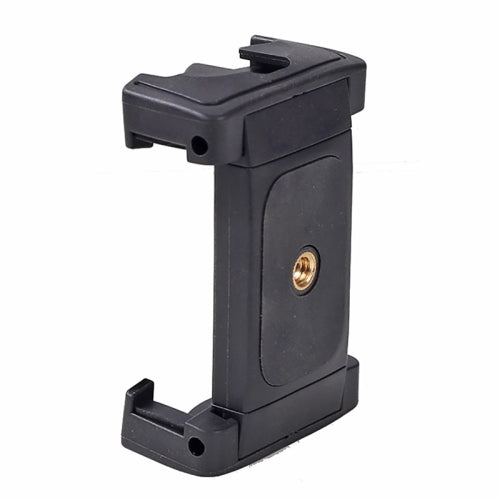 Xiletu Xj-12 Live Broadcast Bracket Fixing Clip Tripod Mount Phone Clamp with 1/4 inch Screw Holes & Cold Shoe Base