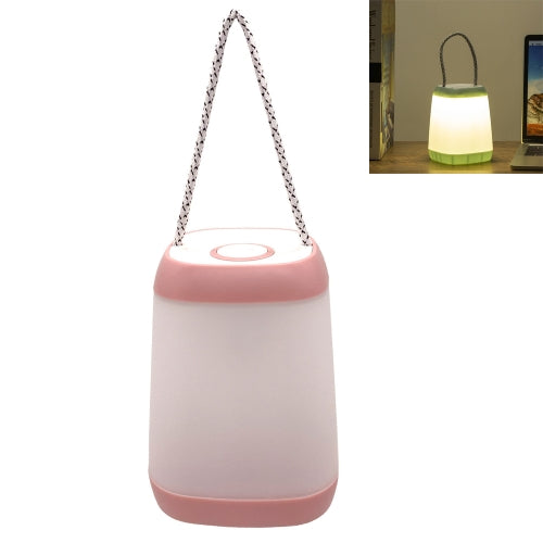 Portable Night Light Bedroom Baby Nursing Eye Protection Bedside Lamp, Style:USB Charging(Pink)