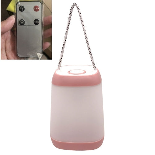 Portable Night Light Bedroom Baby Nursing Eye Protection Bedside Lamp, Style:Remote Control(Pink)