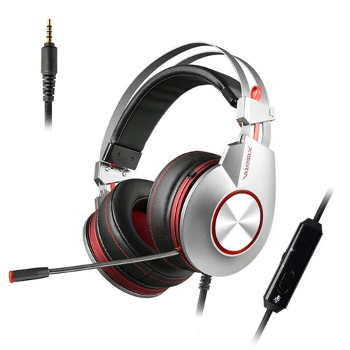 XIBERIA K5 Subwoofer 7.1 Music Gaming Headset, Cable Length: 2m, Style:Single 3.5mm(Gray)