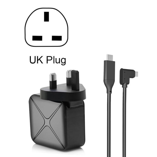 Multi-Function Projection And Charging AC Adapter Base Support Android/PC/Lite For Switch, Specifications:Black+UK Plug