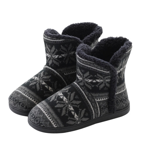 Winter Cashmere Home Boots Thick-Soled Cotton Slippers, Size: 39-40