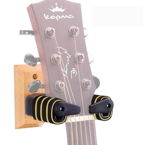 Gravity Automatic Lock Guitar Hook Guitar Rack Hanger, Style:Wooden Base