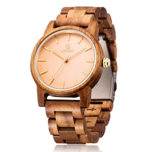 UWOOD UW-1007 Men Wooden Watch Round Large Dial Watch(Acacia)