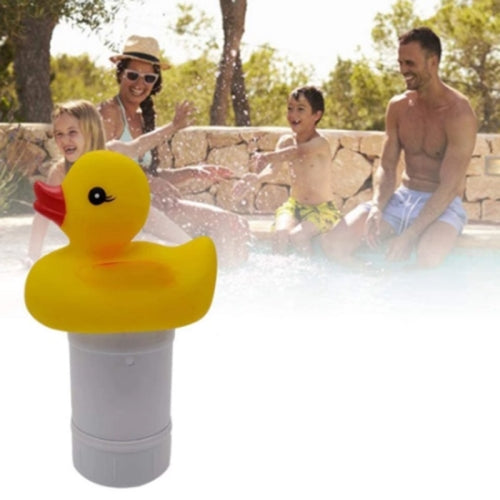 K-1090 Cartoon Yellow Duck Shape Swimming Pool Cleaning Dispenser Disinfection Box