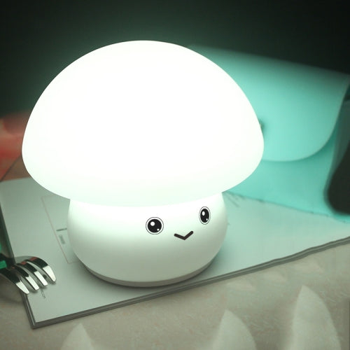 Silicone Colorful Mushroom Night Light Bedside Sleeping Table Lamp, Power source: 0.8W(Niu Niu Mushroom)