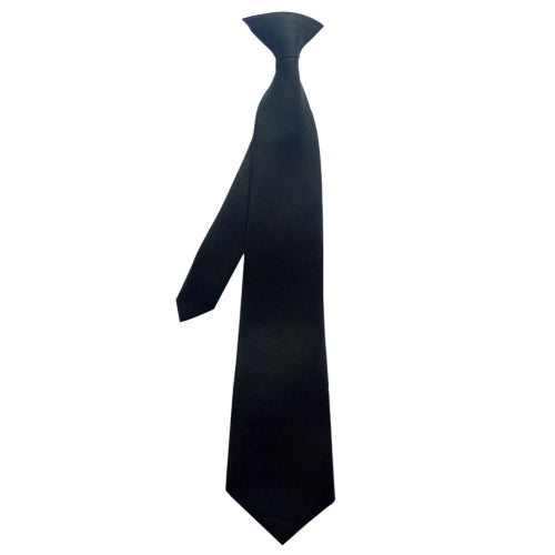 2 PCS Security Check Wedding Funeral Security Guard Black Button Tie(Black)