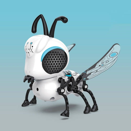 DIY012 Touch Sensor Assembled Little Bee Toy with Light Music and USB Charging(White)