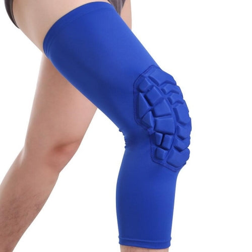 Hot Pressed Honeycomb Knee Pads Basketball Climbing Sports Knee Pads Protective Gear, Specification: M (Blue)