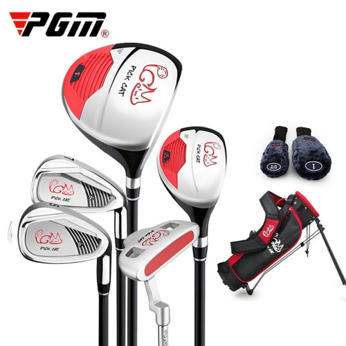 PGM JRTG007 8 in 1 Children Golf Clubs Full Set Of Beginner Clubs Off-Site Clubs Set, Suitable Age: 3-5 Years Old (Black)