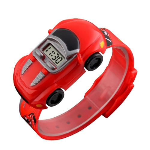 SKMEI 1241 Fashion Cute Cartoon Car Children Digital Watch(Red)