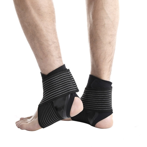 Sports Ankle Support Bandage Protective Gear Sprained Fixed Ankle Protection Warm Running Equipment, Specification: M (Left Foot)