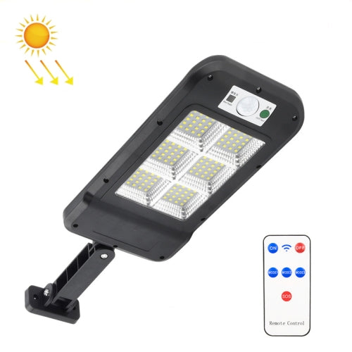 Solar Wall Light Outdoor Waterproof Human Body Induction Garden Lighting Household Street Light 6 x 20LED With Remote Control