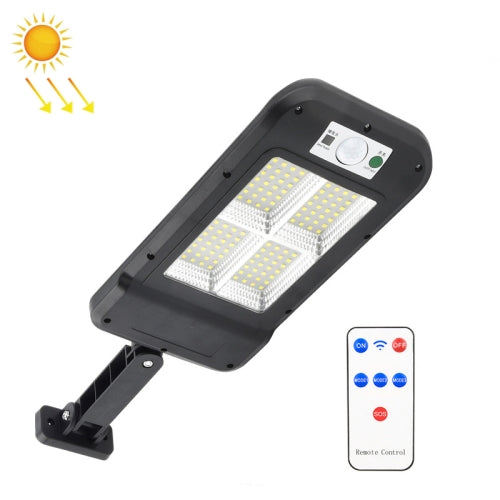 Solar Wall Light Outdoor Waterproof Human Body Induction Garden Lighting Household Street Light 4 x 32LED With Remote Control