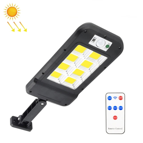 Solar Wall Light Outdoor Waterproof Human Body Induction Garden Lighting Household Street Light 8 x 20COB With Remote Control