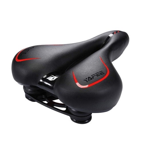 YAFEE YF-1057-4 Big Butt Bicycle Seat Silicone Bicycle Saddle Seat Mountain Bike Accessories(Red)