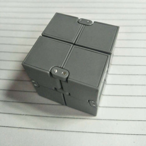 3 PCS Creative Folding Puzzles Magic Cube Infinity Cube Pressure Reduction Toy(Gray)