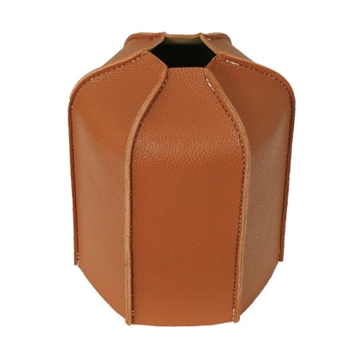 Outdoor Camping Flat Gas Tank Leather Case Camping Steam Lamp Fuel Tank PU Protective Cover For 450g Gas Tank