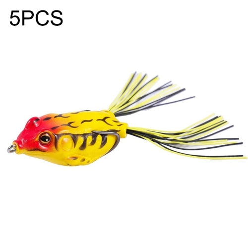 5 PCS Bionic Thunder Frog Lure Bait Simulation Fishing Bait, Specification: 5.5cm/12g(1)