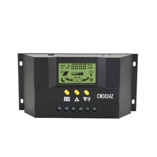 CM3024Z 12V24V 30A Solar Controller LCD Display Solar Charge Controller