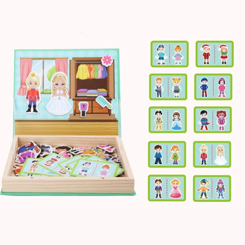 Magnetic Puzzle Children Early Education Magnetic Stick Toy(Character)