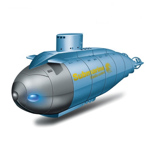 Children 2.4G Electric Six-Way Mini Submarine Model Boy Playing In Water Remote Control Boat Nuclear Submarine(Blue)